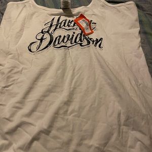 Womens BNWT Harley Davidson white tank sz 1x